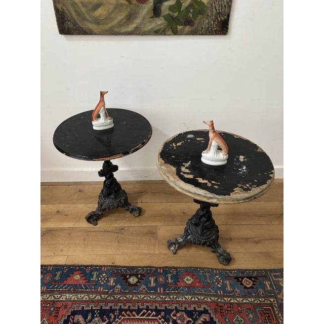 Early 20th Century French Bistro Tables, Set of 2 For Sale - Image 3 of 6