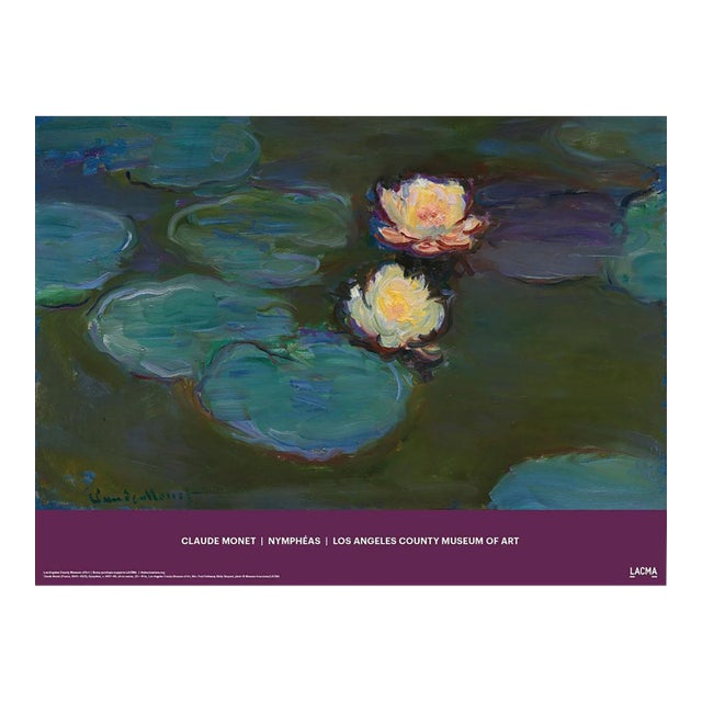 Claude Monet Nympheas Official Exhibition Poster For Sale