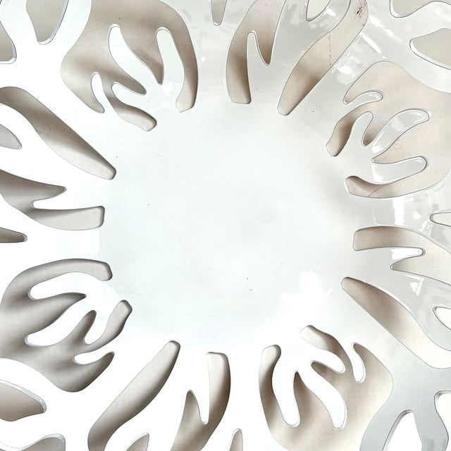 Metal Alessi Mediterraneo Fruit Bowl Designed in Italy by Emma Silvestris For Sale - Image 7 of 9