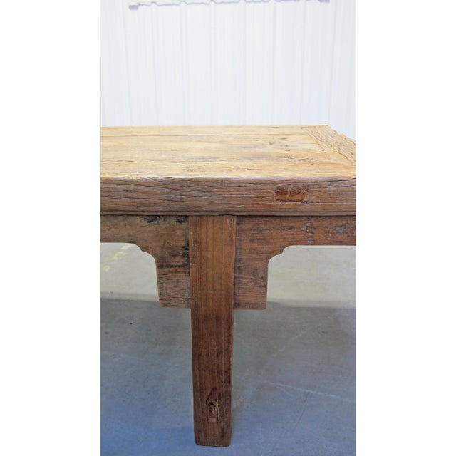 Wood 75" Long Elm Bench For Sale - Image 7 of 7
