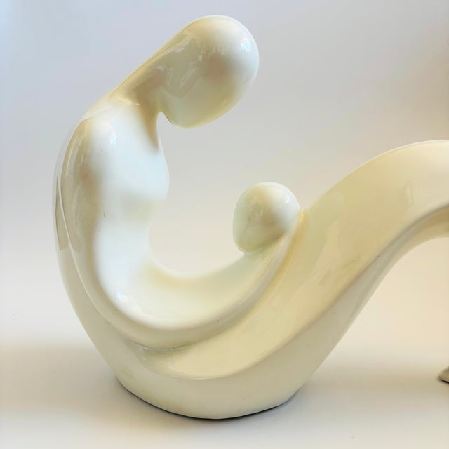 Late 20th Century Large Mother and Child Ceramic Postmodern Sculpture by Vanguard Usa For Sale - Image 5 of 11