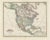 German Map of Northern America with Attractive Hand Colouring, 1864 For Sale
