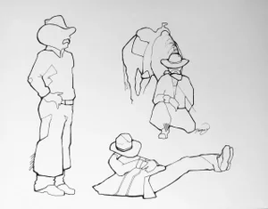 El Vaquero Original Drawing