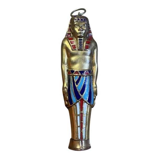Vintage Egyptian Revival Sarcophagus Propelling Pencil For Sale