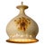 Round Brown Terra Ceramic Pendant Light, Denmark, 1970s For Sale - Image 4 of 15
