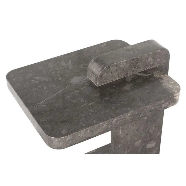 Stone NOIR North Side Table, Black Marble For Sale - Image 7 of 7