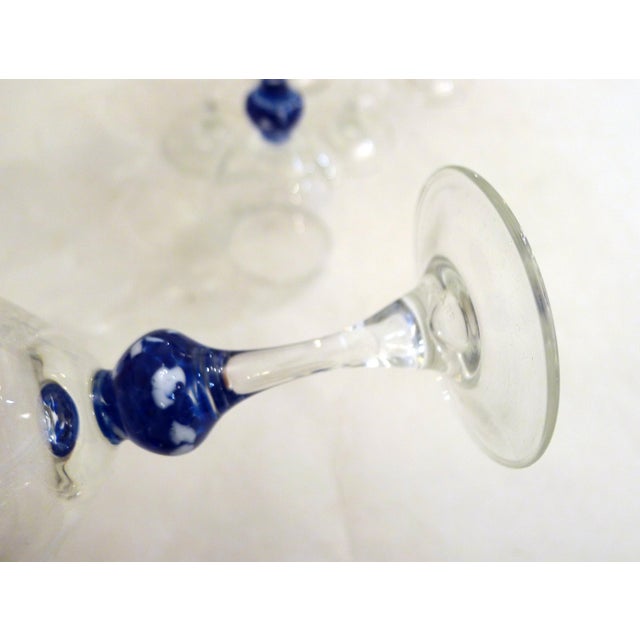 Vintage Stemmed Wine Glasses by Luminarc France, 1980s, Set of 6 For Sale - Image 3 of 12