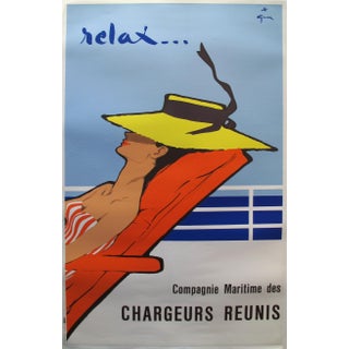 1960s French Advertisement Poster by René Gruau For Sale