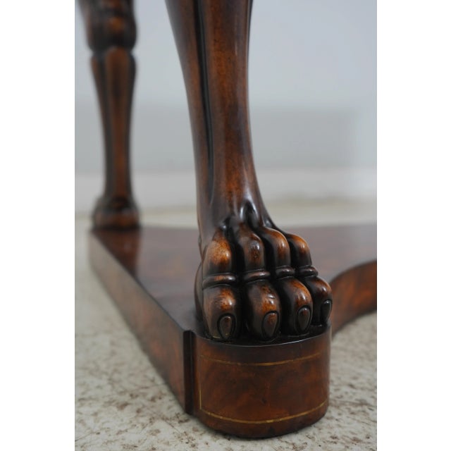 Wood Theodore Alexander Molitor Regency Mahogany Writing Desk For Sale - Image 7 of 12