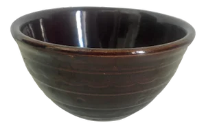 Early 20th Century Brown Glazed Stoneware Kitchen Bowl