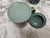 Japanese Vintage Porcelain Ceramic Asian Tea Cups or Mugs With Lids-Set of 3 For Sale - Image 3 of 9