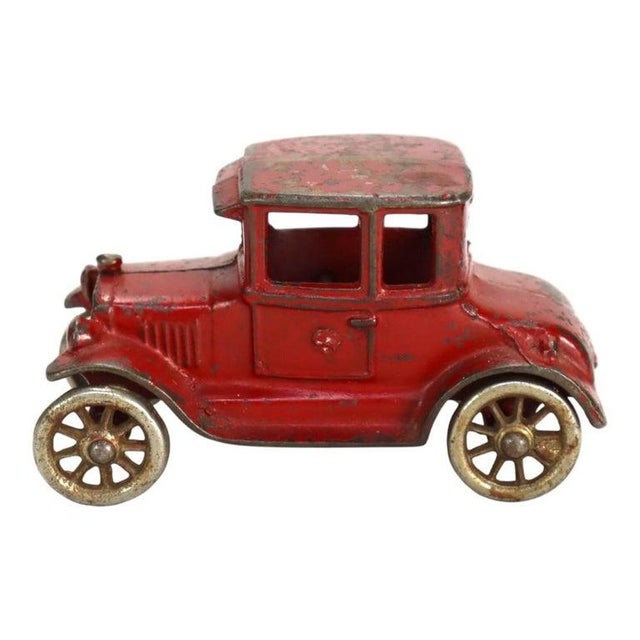 6-Piece Arcade Cast Iron & Pressed Steel Car Carrier Truck Cars & Tractors C1920 For Sale - Image 10 of 18