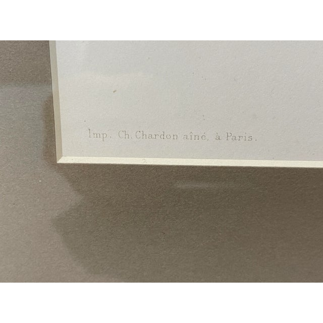 Illustration 1920s French Gravure Print "Palais De Fontainbleu" For Sale - Image 3 of 11