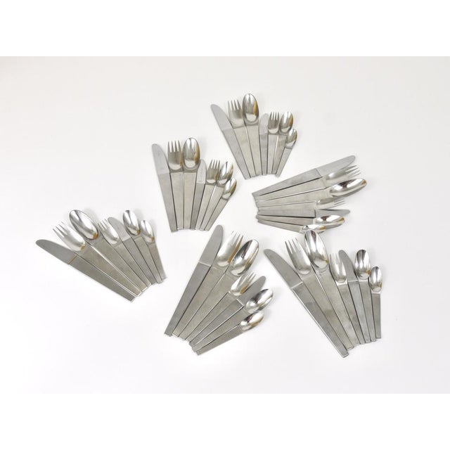 Model 2060 Cutlery Set for 6 attributed to Carl Auböck for Amboss Austria, 1950s, Set of 42 For Sale - Image 6 of 18