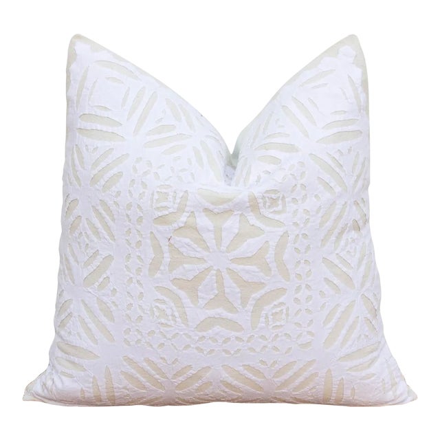 Pushti Applique Pillow Cover For Sale