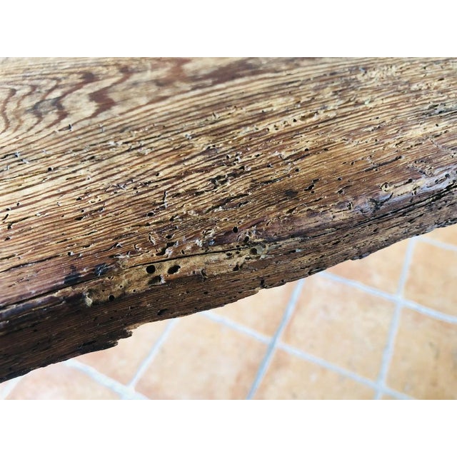 French Farmhouse Bench, 1940s For Sale - Image 11 of 18