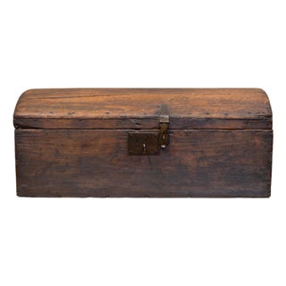 19th C. European Dome-Top Immigrant Trunk/Storage Chest c.1800s For Sale