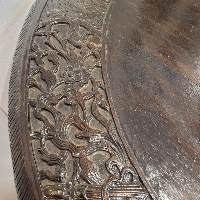 19th Century Anglo-Indian Padauk Center Table, India For Sale - Image 13 of 18