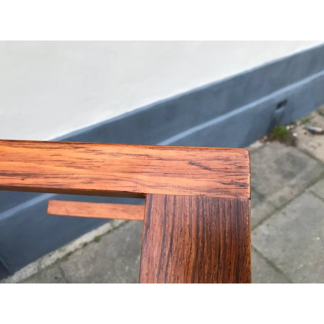 Brown Mid-Century Danish Rosewood Side Table, 1960s For Sale - Image 8 of 9