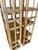 Wood Vintage Pair of Tall Architectural Palm Beach Style Rattan Étagères For Sale - Image 7 of 12