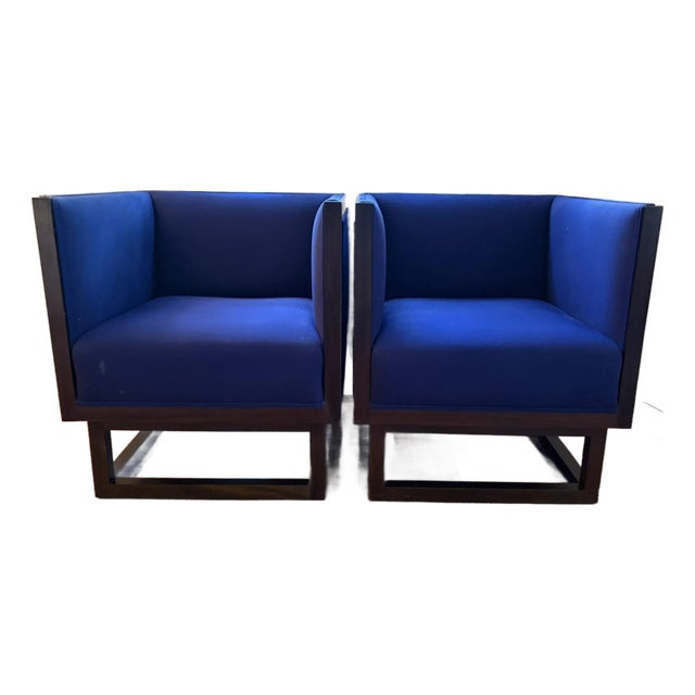Late 20th Century Josef Hoffman Cabinet Chairs, Pair For Sale