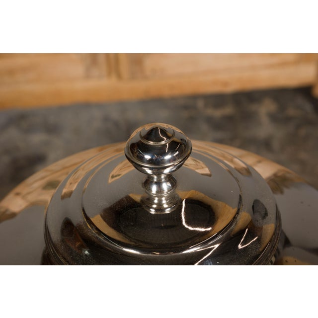 French French Turn of the Century Steel and Brass Coffee Bean Dispenser, circa 1900 For Sale - Image 3 of 12