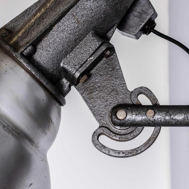 Metal Large Scale Industrial Wall Lamp, 1960s For Sale - Image 7 of 11