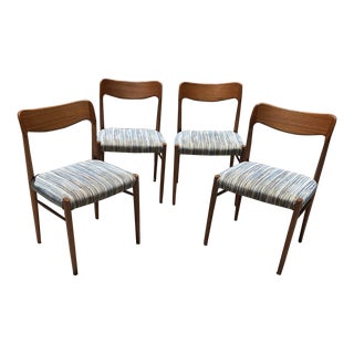 Danish Modern Dining Chairs Teak or Rosewood - Set Of 4 For Sale