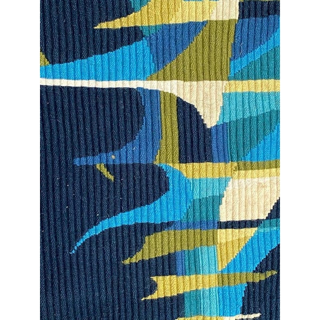 Textile Modern French Tapestry with Gilles Duvert, 1970s For Sale - Image 7 of 13