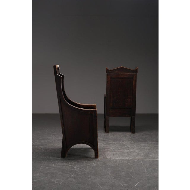 Antique Architectural Chairs, Set of 2 For Sale - Image 11 of 18