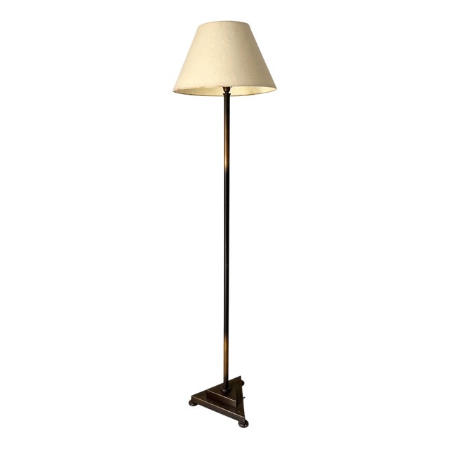 Vintage Art Deco Metal Floor Lamp, 1980 For Sale