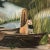 Original Vintage Squirrel Painting in Landscape For Sale - Image 4 of 6