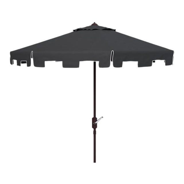 Outdoor Zimmerman 11ft Round Market Umbrella - Black For Sale