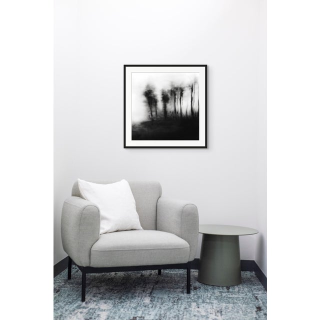 20" X 20" 'Blurred Landscape' #5 Framed Original Black and White Photography For Sale - Image 4 of 6