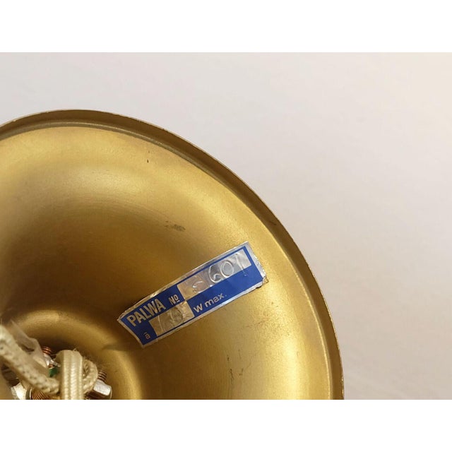 Mid-Century Pendant Light in Crystal Glass and Gilt Brass by Christoph Palme for Palwa, 1970s For Sale - Image 11 of 11