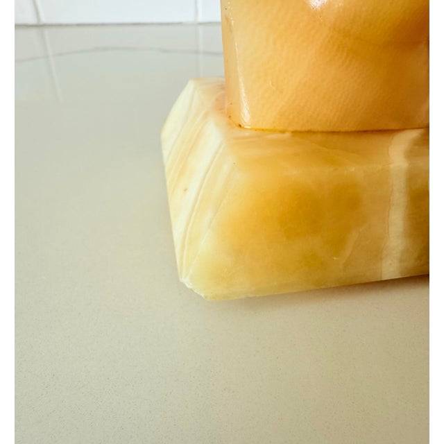 Mid 20th Century Vintage Alabaster Egyptian Bust of Nefertiti For Sale - Image 5 of 7