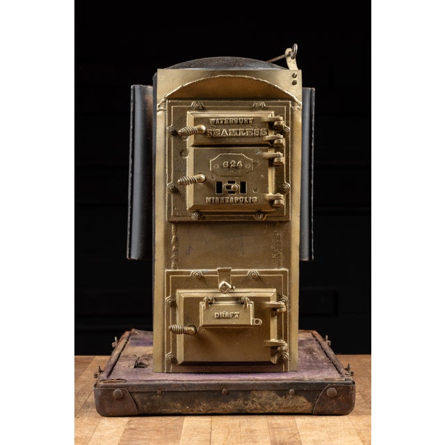1920s Antique Cast Iron Waterbury Seemless Furnace Salesman Sample For Sale - Image 5 of 12