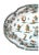 18th Century French (OLÉRYS-LAUGIER) Moustiers Faience Serving Dish with Grotesque Decor. Dish is hand-painted in the...