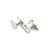 Georg Jensen 1990s Georg Jensen Estate Mens Cufflinks Set With Tie Pin Without Back of Tie Pin Silver, 3 Pieces For Sale - Image 4 of 9