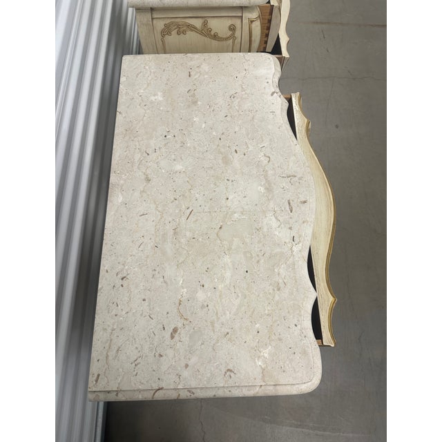 Cream 1960s William A. Berkey Furniture Co. For John Widdicomb Nightstands - A Pair For Sale - Image 8 of 15