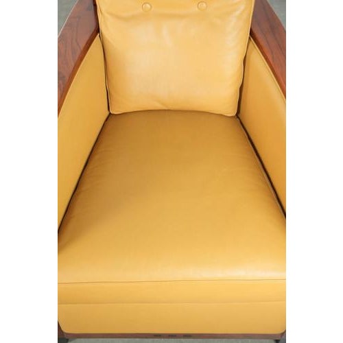 Art Deco Decoforma Series Frank Armchairs in Yellow Cowhide from Schuitema, Set of 2 For Sale - Image 6 of 16