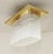 Art Nouveau Brass and Glass Ceiling Lamp, 1890s For Sale - Image 4 of 7