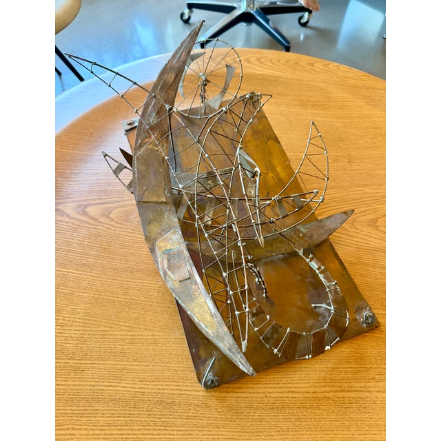 Metal 1960s Juan Luis Buñuel Kinetic Metal Sculpture Signed Brutalist Wire Assemblage Surrealist Art For Sale - Image 7 of 18