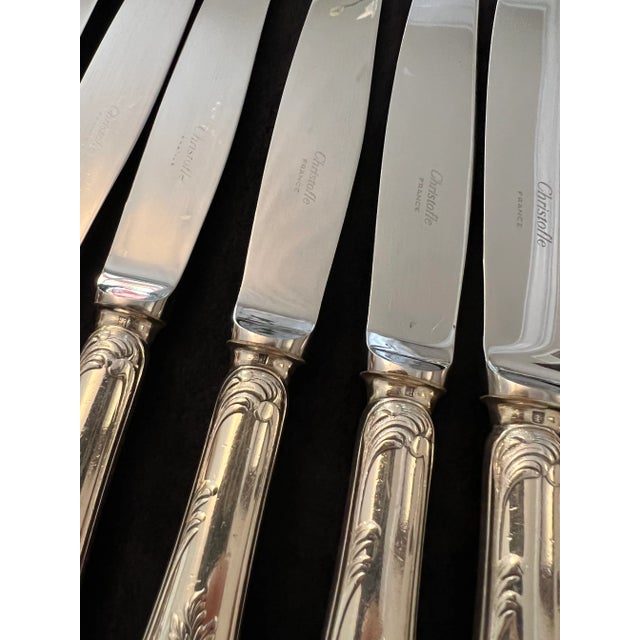 2000 - 2009 Christofle Silver Plated Marly Desert Knife For Sale - Image 5 of 10