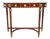 Vintage Louis XVI Revival Marble-Top Mahogany Console Table With Ormolu Mounts & Porcelain Medallions For Sale