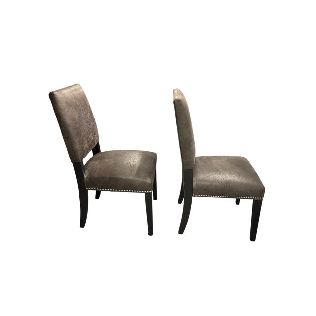 Traditional Arhaus Torino Dining Chairs - A Pair For Sale - Image 3 of 14