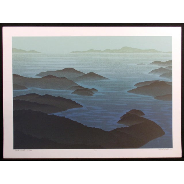 Scott Nellis "Costa Verde Blue" Hand Signed & Numbered Fine Art Serigraph For Sale In Denver - Image 6 of 6