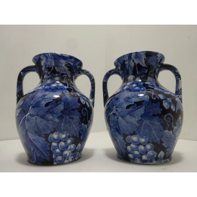 Druva Rörstrand Porcelain Wine "Grape" Vase A truly regal and beautiful Porcelain, "Grape", Rörstrand vase, dated around...