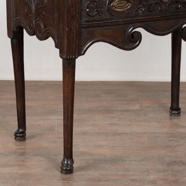 Late 18th Century English Carved Walnut Side Table With Drawer For Sale - Image 13 of 16