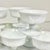1970s Vintage Americana Arts & Crafts Indiana Glass Grape Milk Glass Champagne Coupes/Sherbet Cups - Set of 8 For Sale - Image 9 of 14